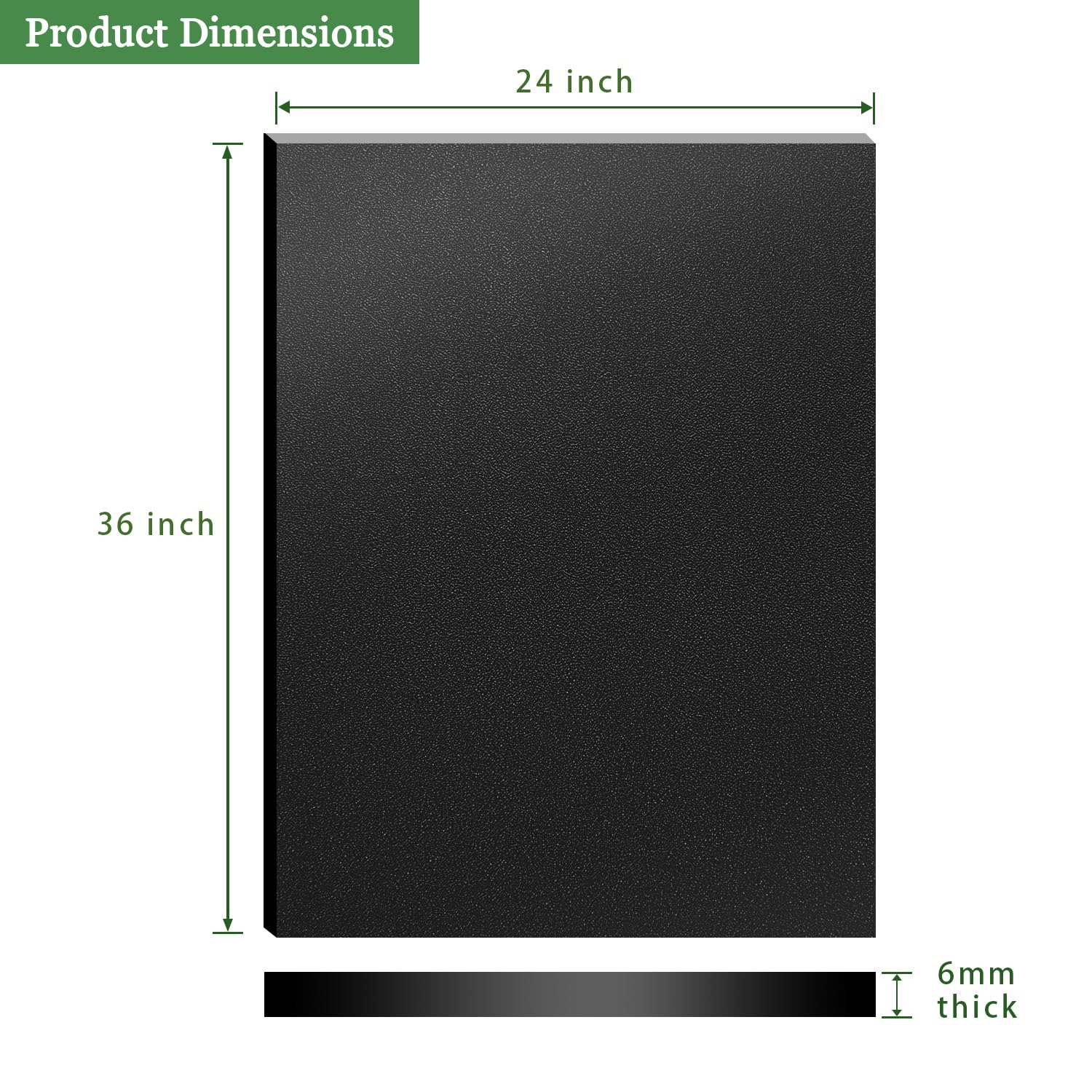 ABS Plastic Sheet - 24x36, 1/4" Thick -2 ABS Plastic Sheet - 24x36, 1/4" Thick -2