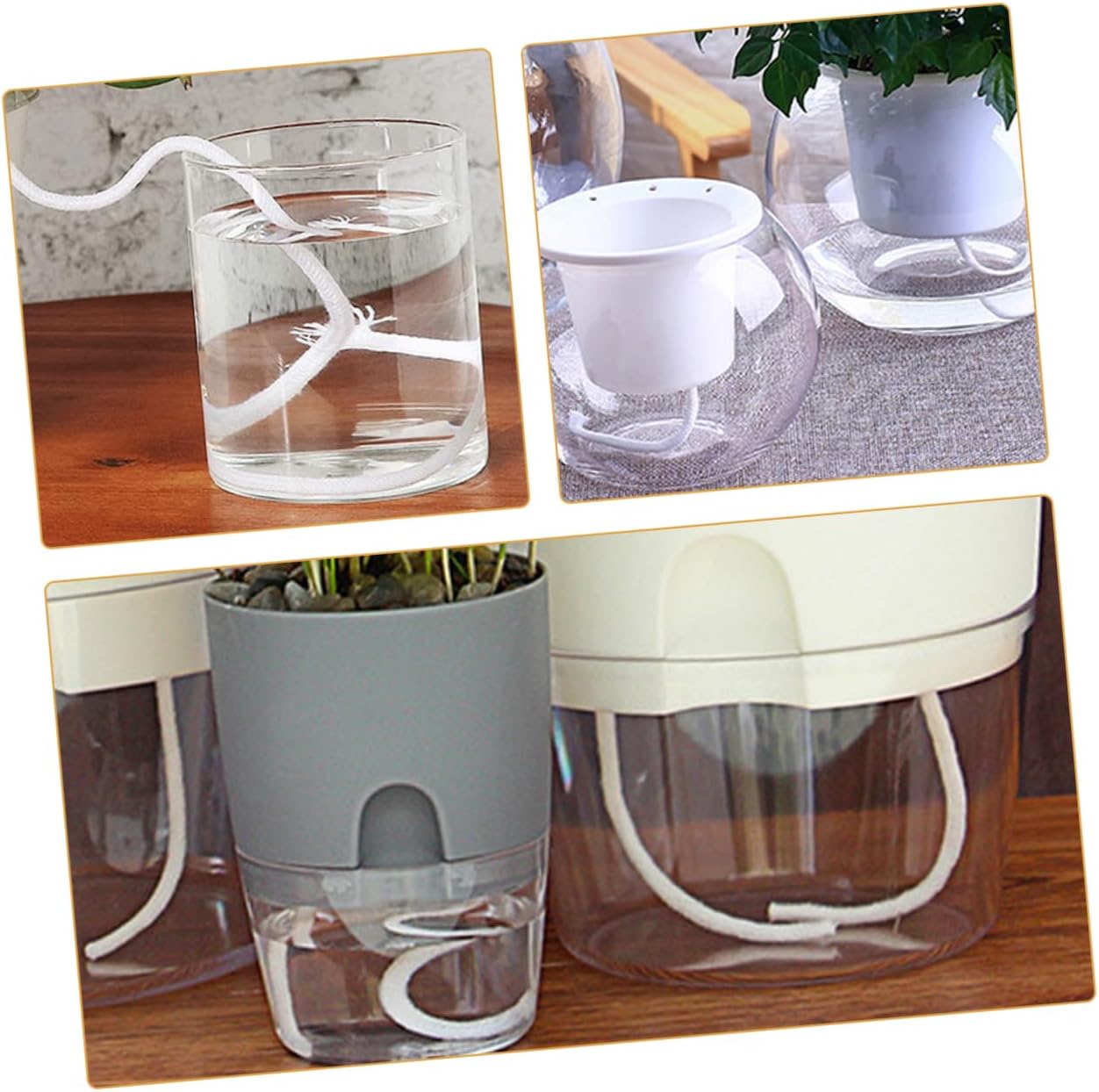 Self Watering Cotton Rope Plant Watering Accessory for Seedlings image 3