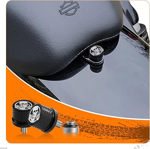 Miniatura 2 de Kit de tornillos y tuercas de acero inoxidable para guardabarros trasero de 14 "-20 roscas de montaje rápido compatible con Harley Touring Softail