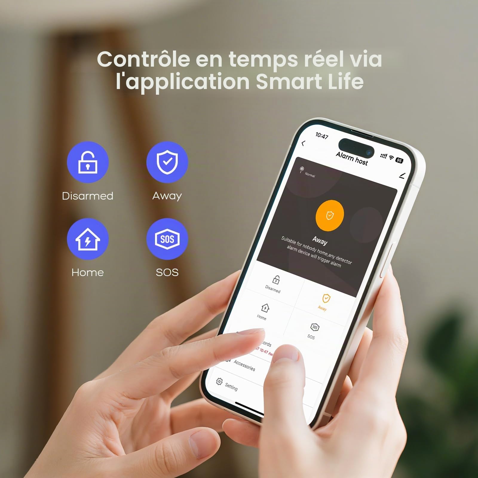 PGST Alarme Maison sans Fil, WiFi/4G GSM Systèmes Sécurité pour la Maison avec APP, 22-Pièces Kit Alarme avec 110DB Sirène – pour Camping-Car, Garage, Bureau, Compatible avec Alexa, Google Assistant