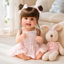 WOOROY Realistic Reborn Baby Dolls Girl - 18 Inch Full Body Vinyl Toddler