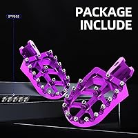 Vista 7 de CHANGCHENG Estriberas de moto de cross Estriberas de motocicleta Pedales descansos CNC para Sur Ron Light Bee S/X Segway X260 X160 CRF150F 2003-2019