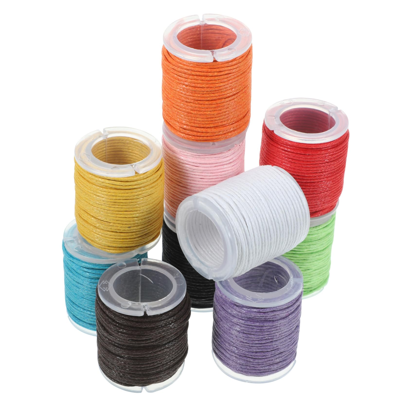 Corde cirée coton de fil pour création de bracelets 30 pièces
