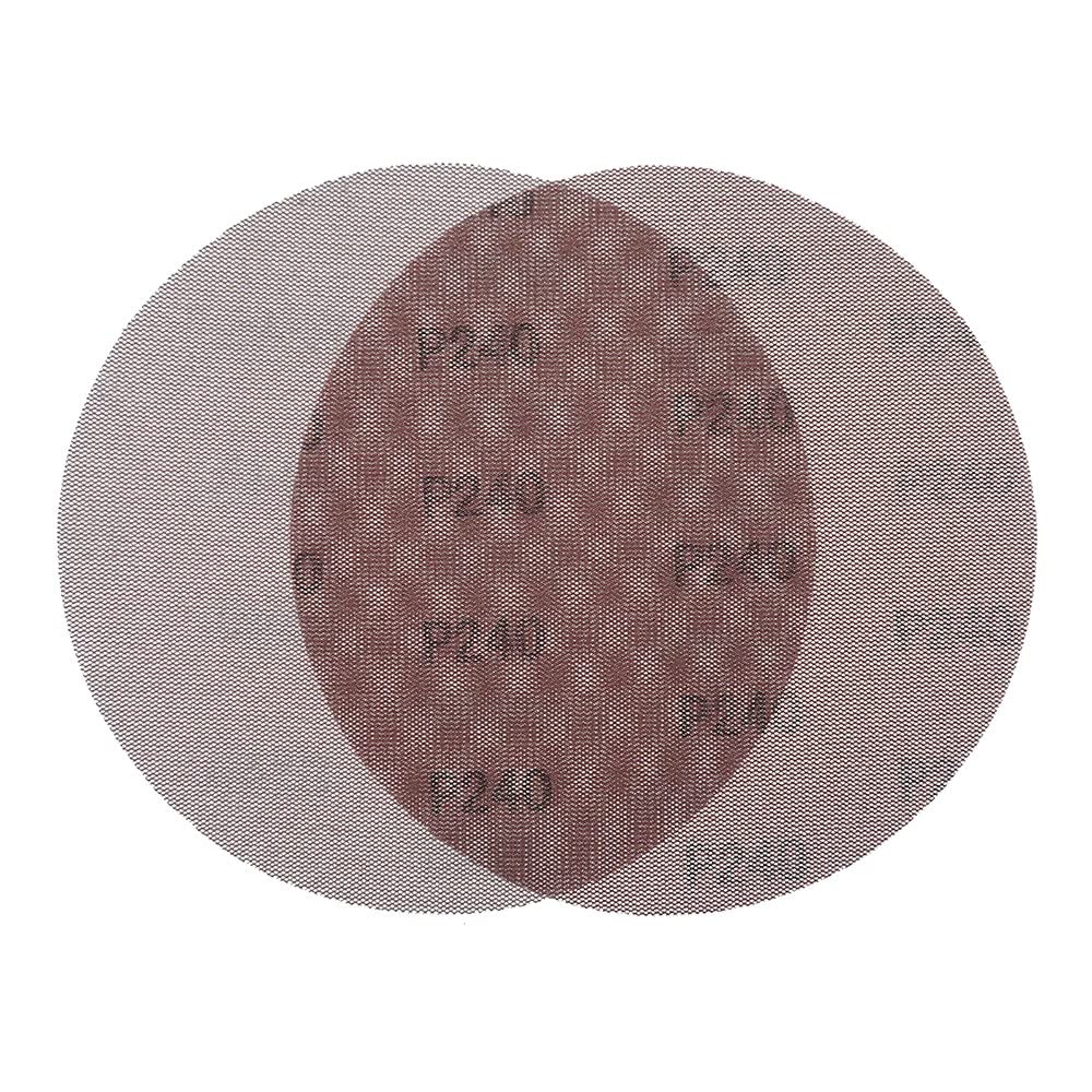 Discos de lija abrasivos sin polvo de malla de 7 pulgadas y 180 mm, papel de lija antibloqueo con gancho seco, grano 80 a 320 (paquete de 15),120