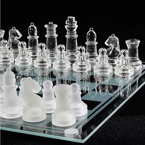 Miniatura 4 de Juego de ajedrez de piezas de ajedrez de cristal K9, juego de ajedrez de lujo elegante, juego de ajedrez de lucha libre, juego de ajedrez