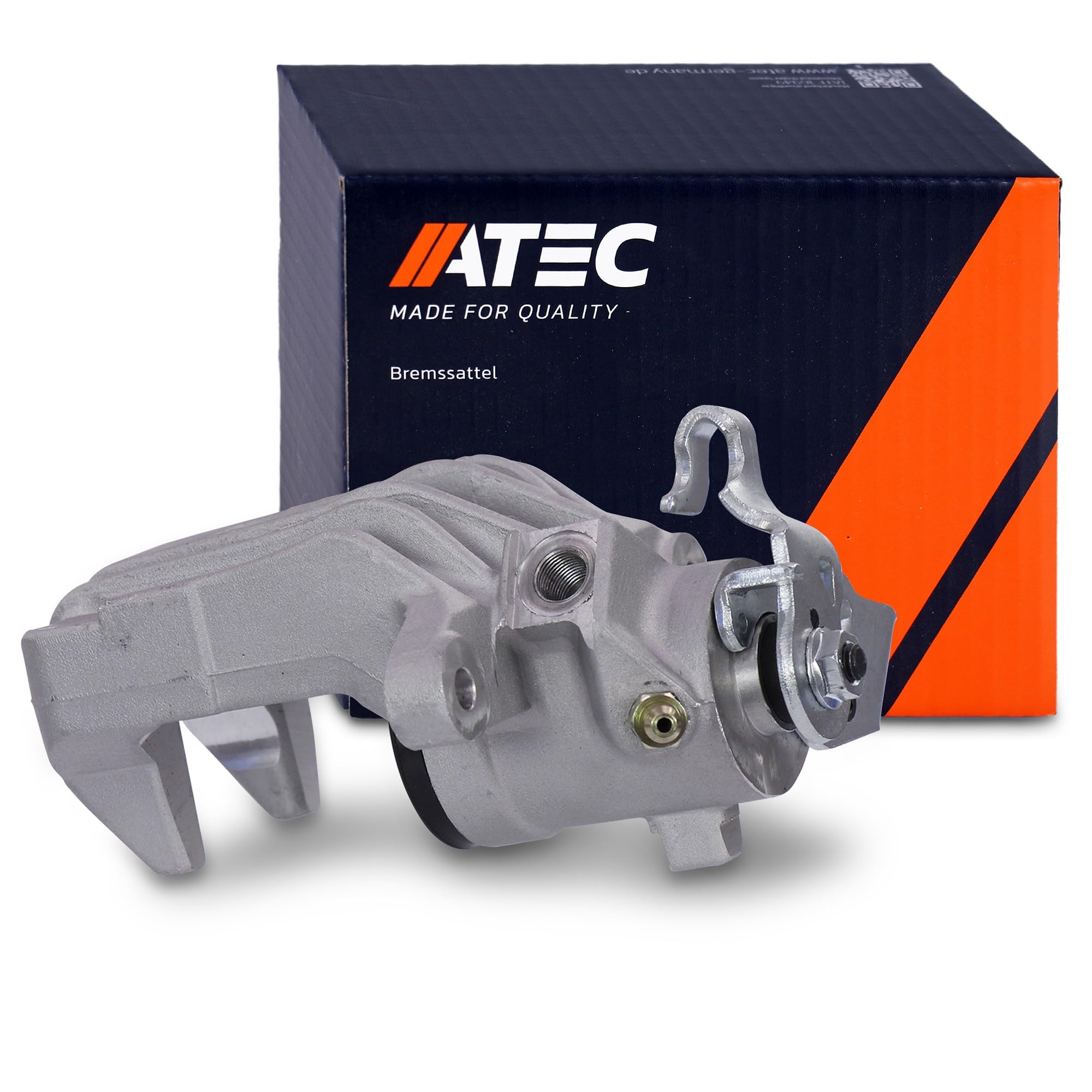 ATEC GERMANY 1x Pinza de freno trasero puño derecho pinza sin soporte, compatible con AUDI A3, TT, SEAT CORDOBA, IBIZA, LEON, TOLEDO, SKODA FABIA 1, FABIA 2, ROOMSTER, VW GOLF 4, NEW BEETLE, POLO,