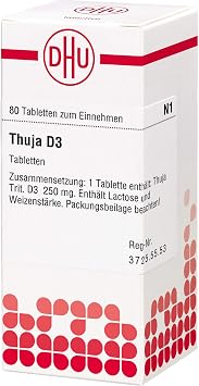 DHU Thuja D3 Tablets Pack of 80 Tablets