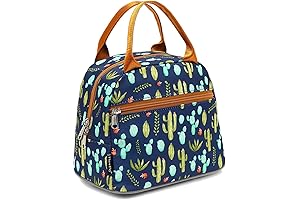 FlowFly Insulated Lunch Tote Organizer, Cactus