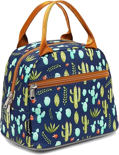 Miniatura 23 de Bolsa de almuerzo aislada FlowFly - Bolsa de asas organizadora para mujeres/hombres, Café