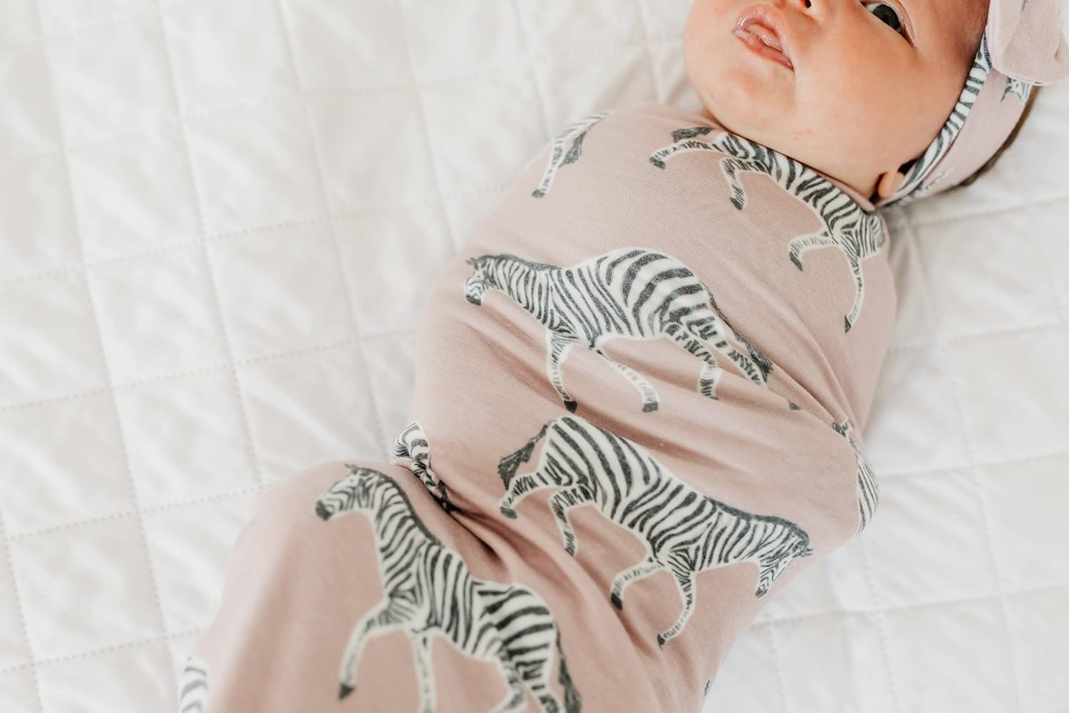 Copper Pearl Large Premium Knit Baby Swaddle Receiving Blanket Zella