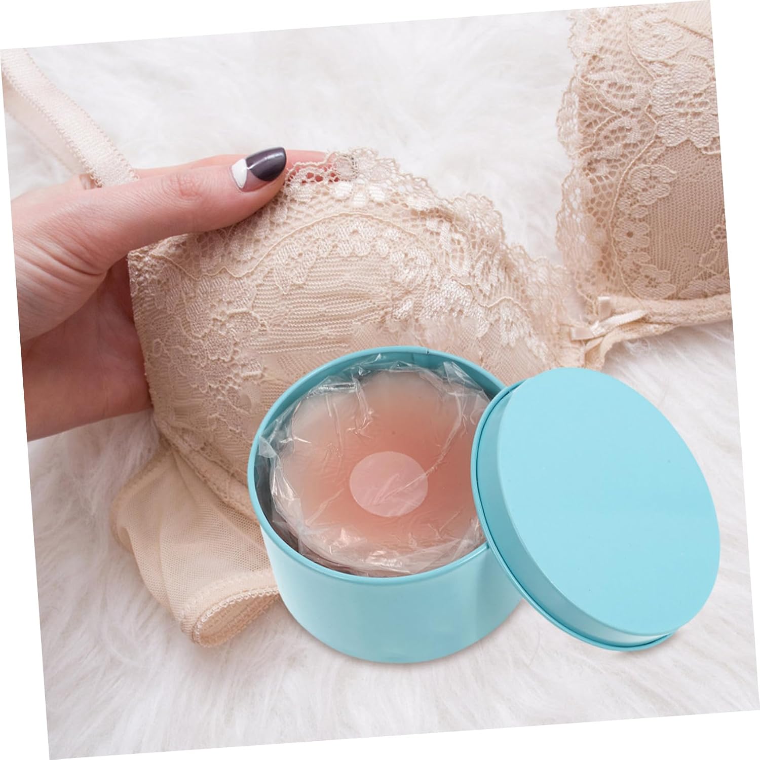 Ipetboom Nipple Stickers Reusable Breastfeeding Covers Silicone Patches for Cleavage Women Pasties Nipple Covers