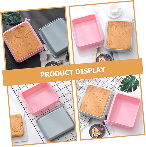 Miniatura 7 de Hemoton 4 Pcs Cake Pan Silicone Bake Pan Non-stick Molds Polymer Clay Resin Mould Silicone Cake Mold Rubber Cake Mold Molde De Para Resina Baking