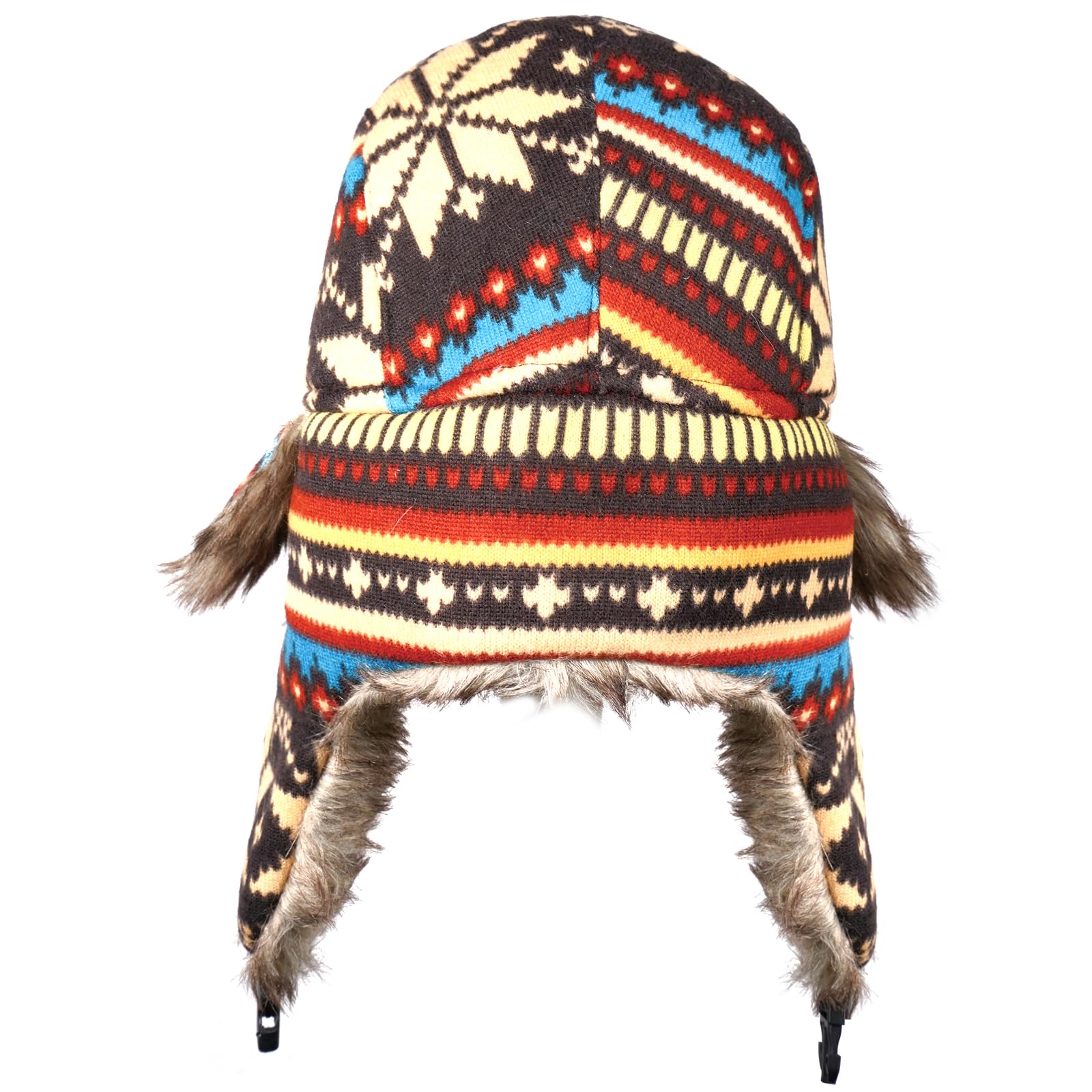 Bonnet Bombardier Coupe-Vent d'hiver pour Femme, Bonnet Russe Chaud avec Oreillette de Ski-Trappeuse