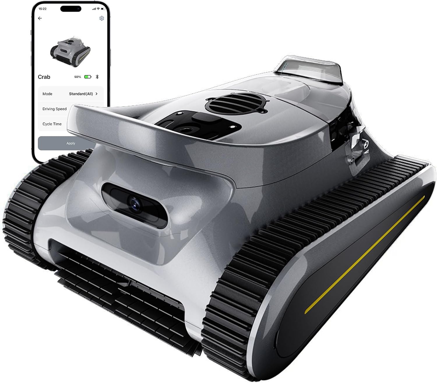 Photo 1 of  Cordless Robotic Pool Cleaner -Pool Vacuum 180W Brushless Motor, 45,000Pa Suction, Wall Climbing, Sonar Navigation, 3 Modes Automatic Pool Robot for Inground & Above-Ground Pools Up to 2150 Sq. Ft. 