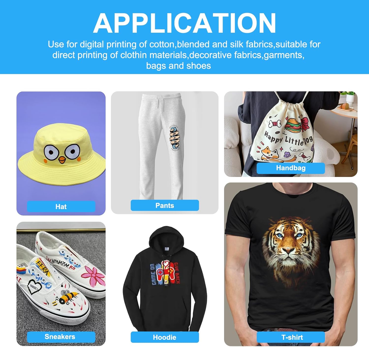 DTG Pre-Treatment Ink Fabric for Direct to Garment Printing Ink Digital Textile and More Printing Refill for SureColor F2000 F2100 P600 P800 and All E-PN DTG Printers 1000ML