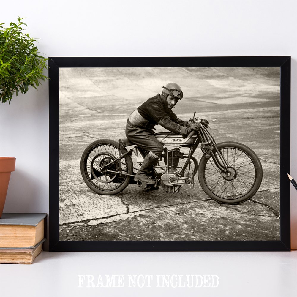 Amazon.co.jp: ヴィンテージNorton Motorcycle - 11x14 フレーム