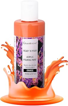 GRANOTONE Pouring Paint Orange 6.76 fl oz 200 ml