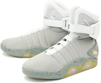 Back to The Future Zapatilla de Volver al Futuro Shoe Marty McFly LED para  Adultos Light Up en Mesh Fbric + Rubber Sole Deportivo Zapato Cosplay  Csotume Acceosrio Unisex para Adultos(39-46) :