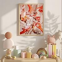 Vista 4 de KICHANG Kits de Pintura de Diamante Blanco Retro para Adultos, Arte de Diamante 5D, Kits de Arte de Diamante Redondos de Punto Completo