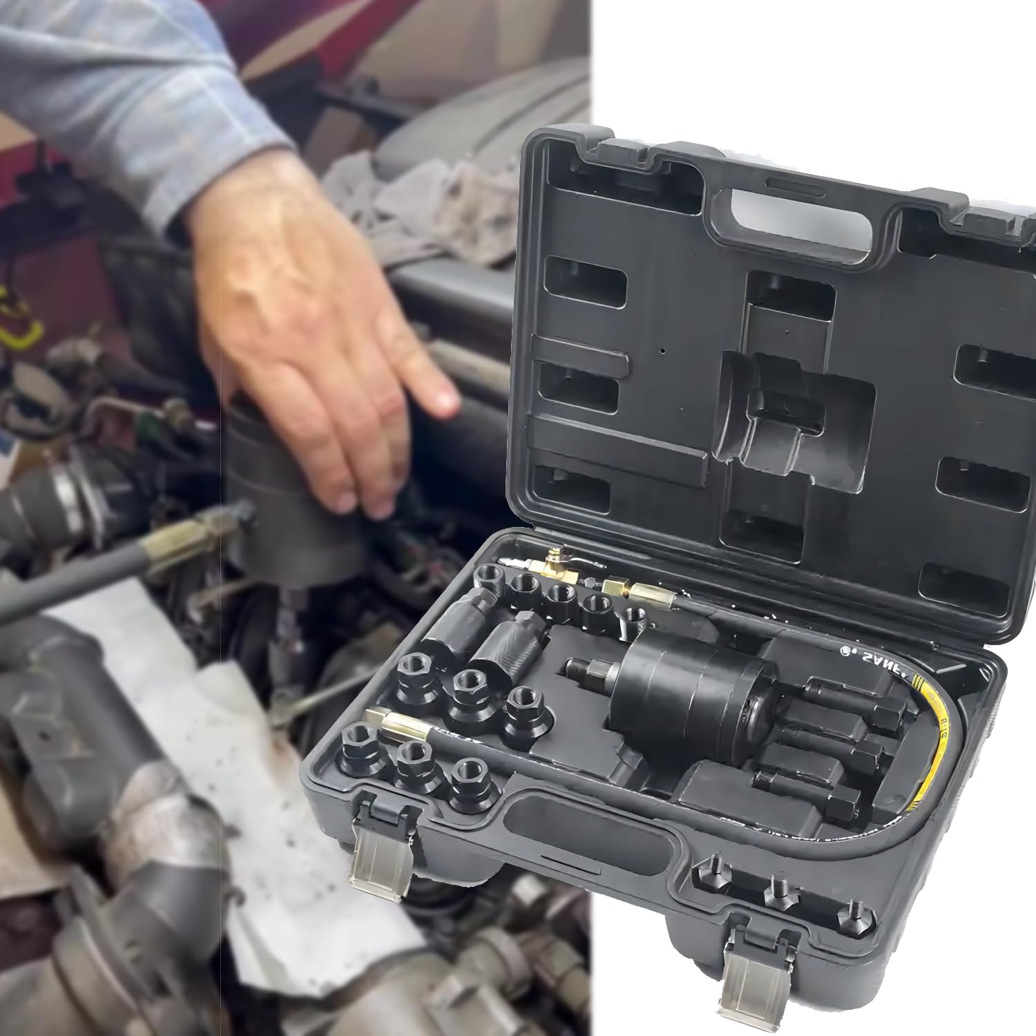 Extractor de Inyectores Diesel, Extractor Inyectores, 21PCS Herramienta de Reparación de Inyectores de Coche