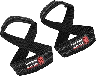 2 Pack Figure 8 Lifting Straps, Figure 8 Straps for Deadlift | Figure 8 Lifting Strap for Weightlifting, Powerlifting, Pull-U.S, Fits 7.1"-7.87" Wrist Circumference