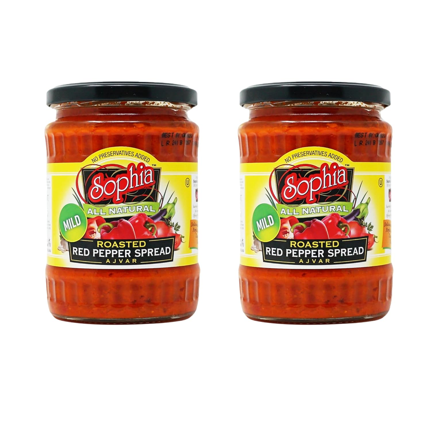 Sophia Ajvar Red Pepper Spread - Mild (2-pack)
