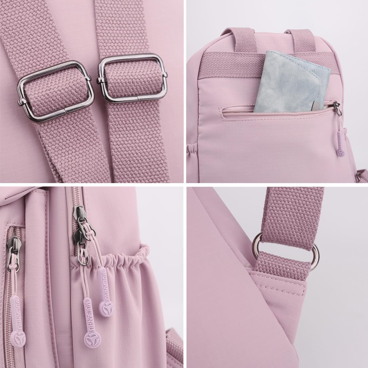 Mini Nylon Women Backpacks,11L Small Ladies backpacks Casual Lightweight Women Shopping Travel Daypack (Z3-Caramel) - Image 6