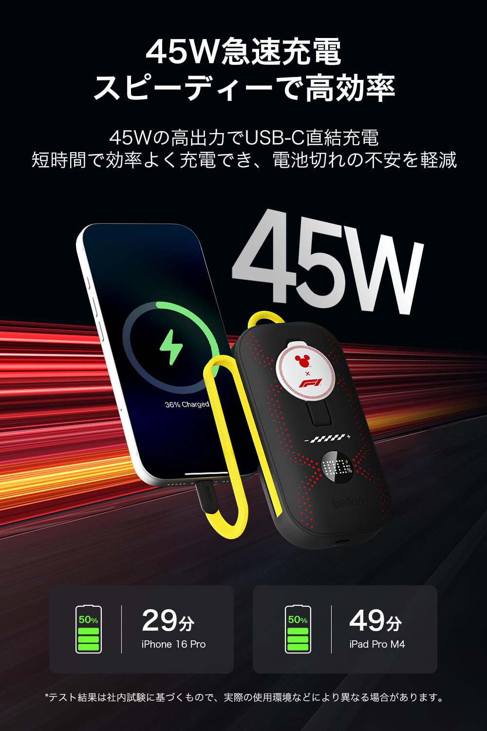 Amazon | Belkin モバイルバッテリー 3C 認証 大容量 10000mAh 最大45W