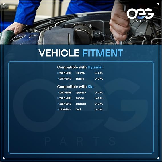 OEG Parts New Starter Compatible with Hyundai Elantra 2007-2012 2.0L, 07-08 Tiburon 10-11 KIA Soul, 07-09 Spectra, 07-10 Sportage 3610023070, 3610023071, 1195922, TM000A37901, SMT0332, 41040012