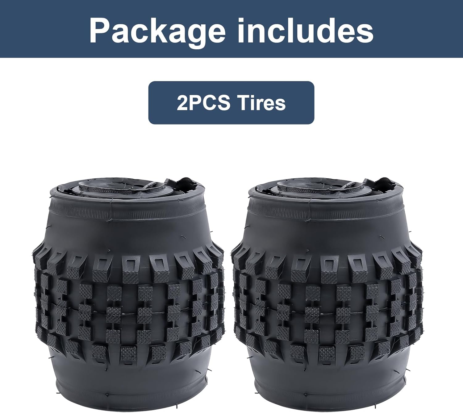 YUNSCM 2-PCS 16" Bike Tires 16x2.4 64-305 Compatible with Stroller Tires 16 x 2.35 16 x 2.40 Bike Bicycle Tires(Y-1092)