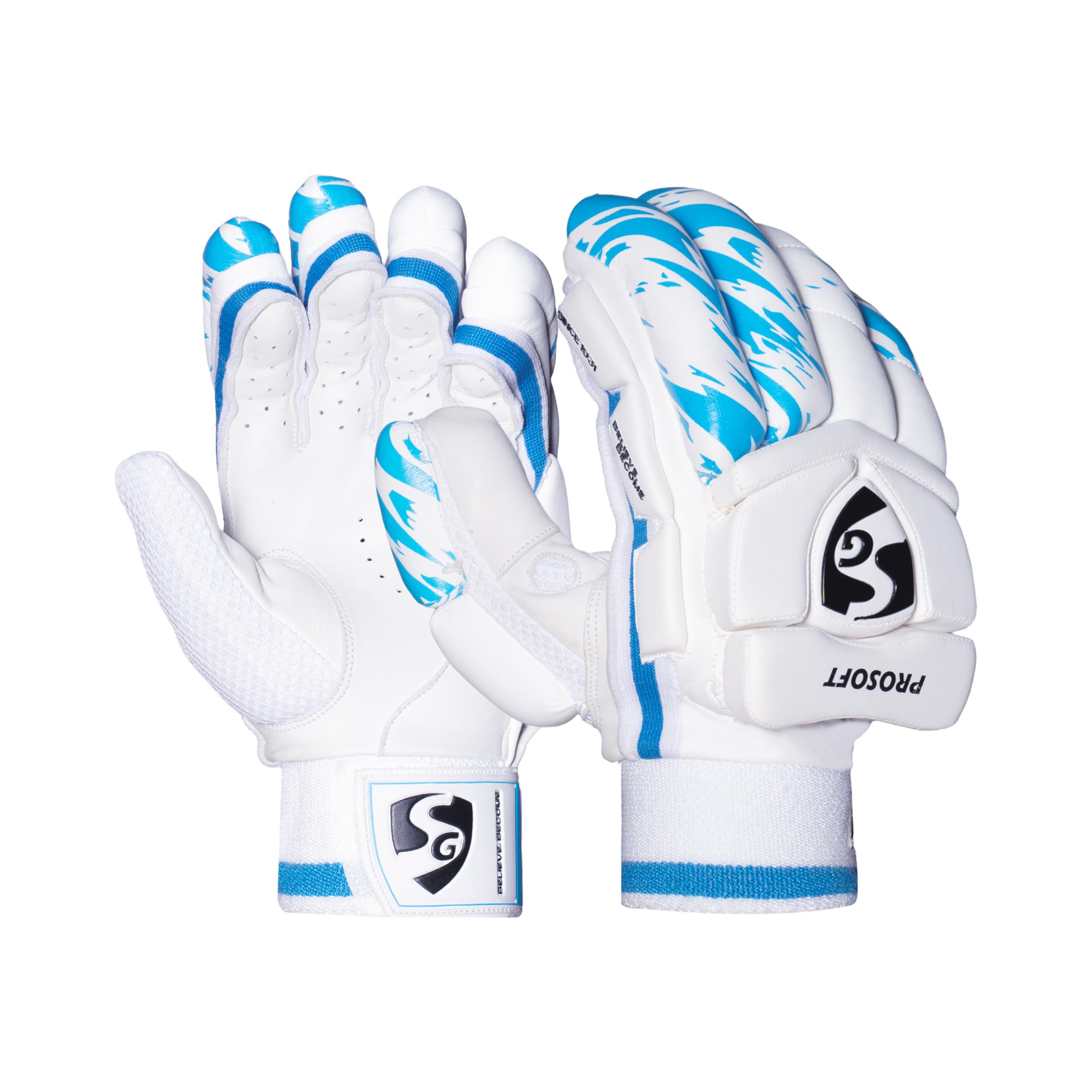 SG Leather Batting Gloves Prosoft Junior Lh, Cricket, Multi Colour-image-44
