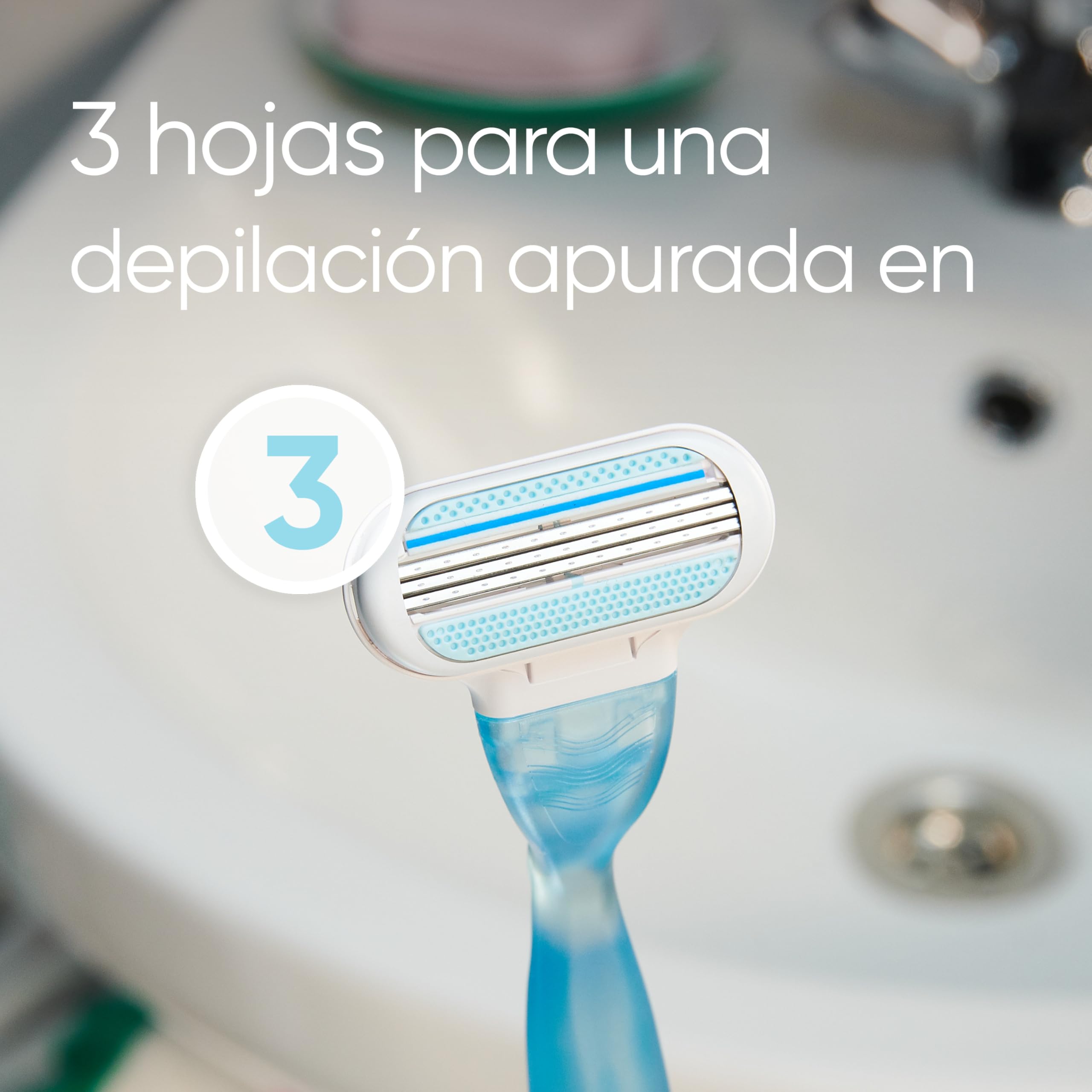 Gillette Venus Gillette Smooth Cuchillas de Afeitar para Mujer, Paquete de 4 Cuchillas de Recambio (el embalaje puede variar), venus recambios