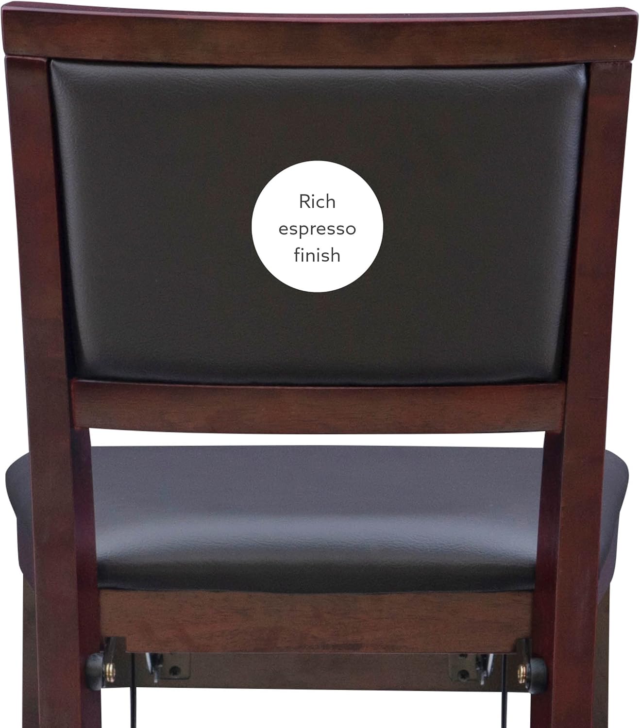 Linon Home Decor Keira Pad Back Folding Counter Stool, 24-Inch