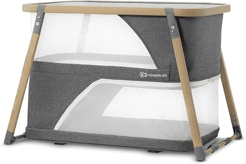 Kinderkraft SOFI PLUS, 4-in-1 travel cot, bedside crib, c…