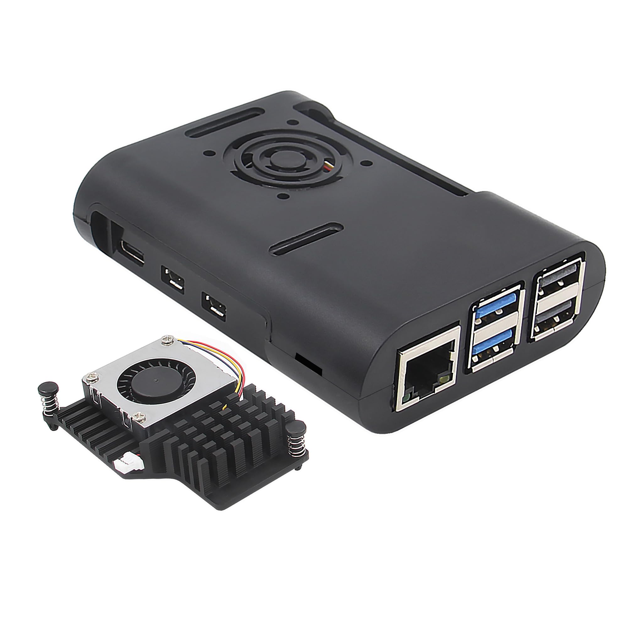 Raspberry Pi 5 ABS Case with Active Fan Cooler