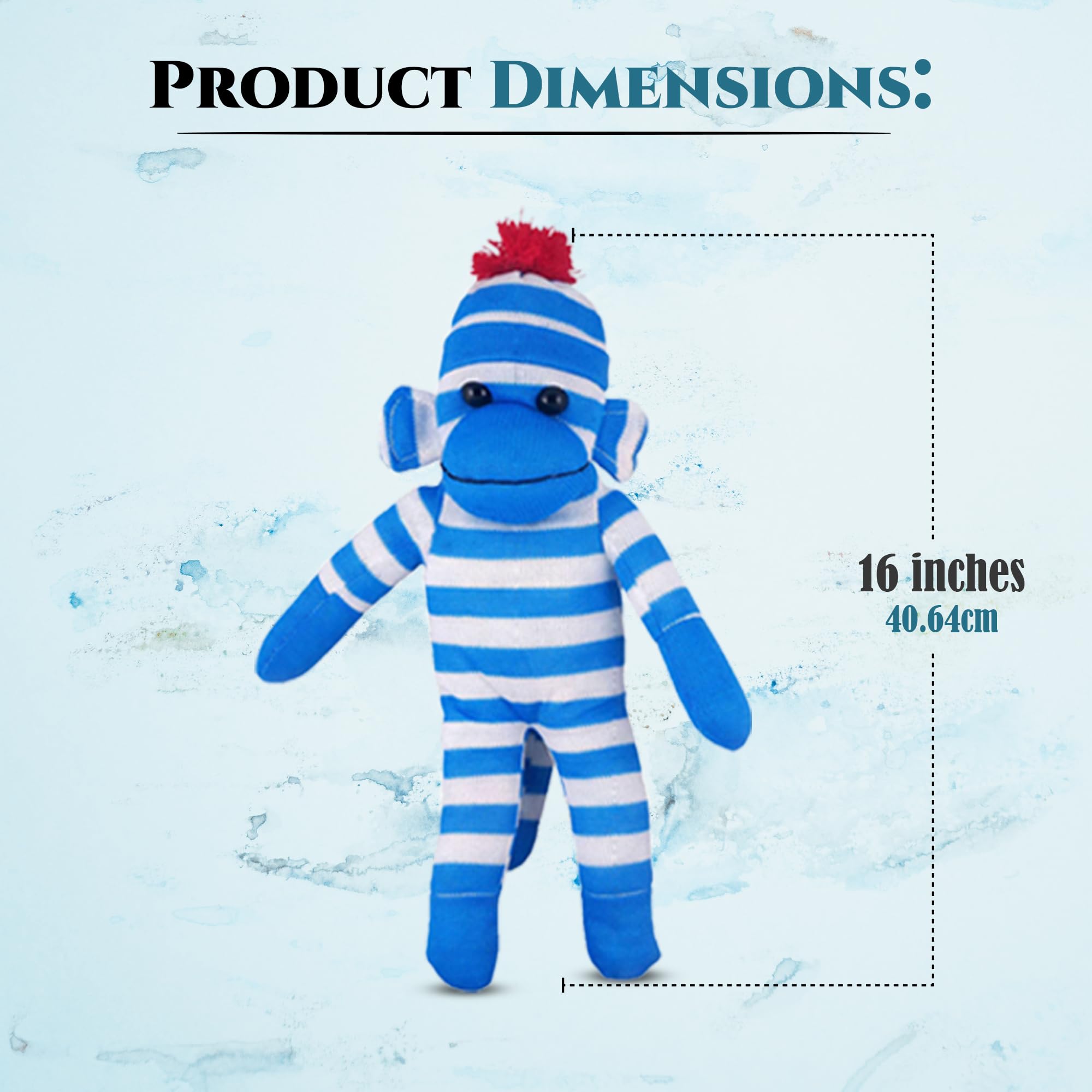Amazon.com: Plushland Adorable Sock Monkey, The Original