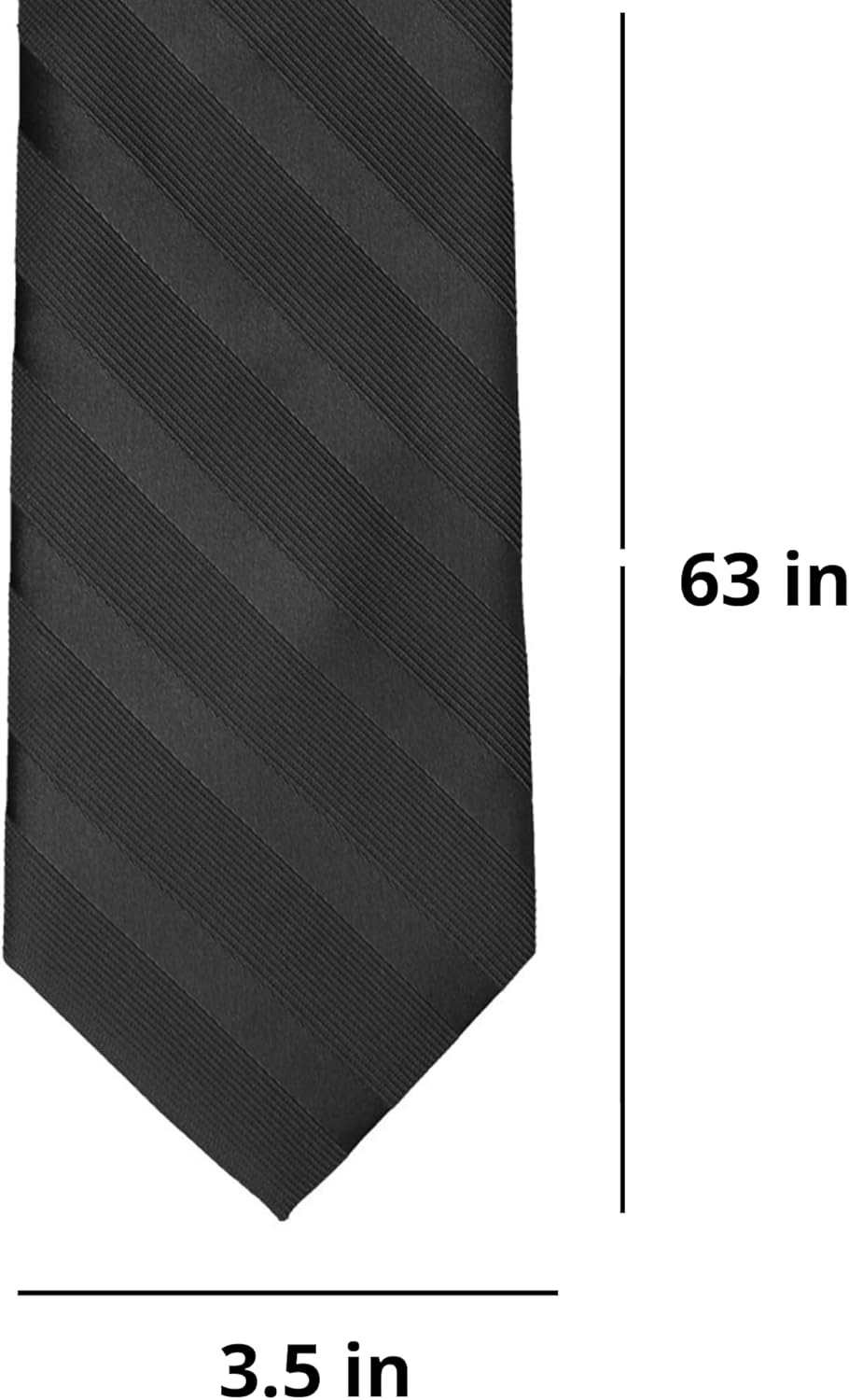 tiemart Extra Long Striped Tie - Image 6