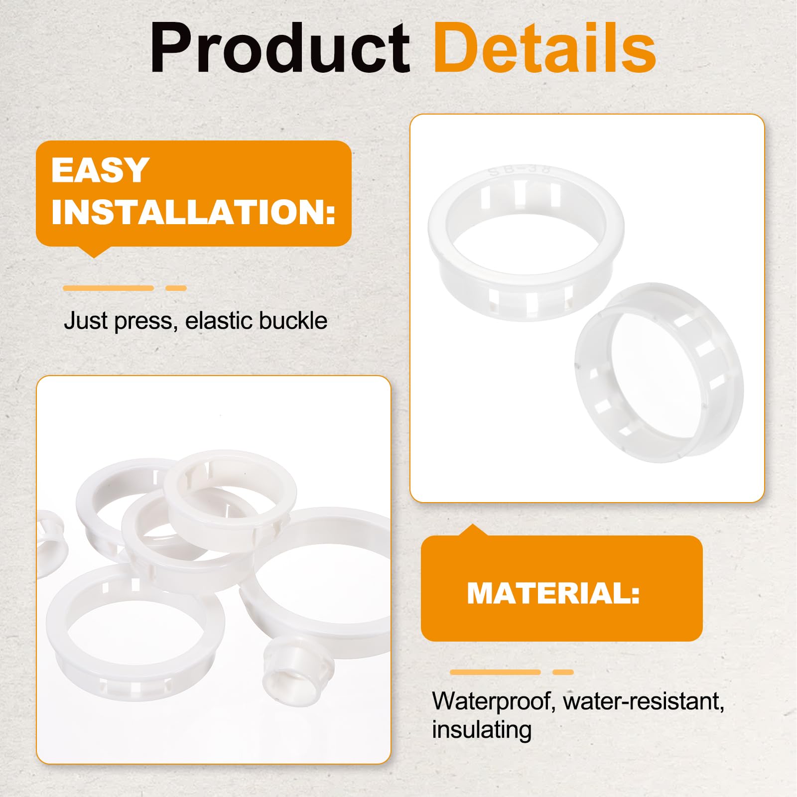 PATIKIL 24pcs Wire Grommet - Image 3