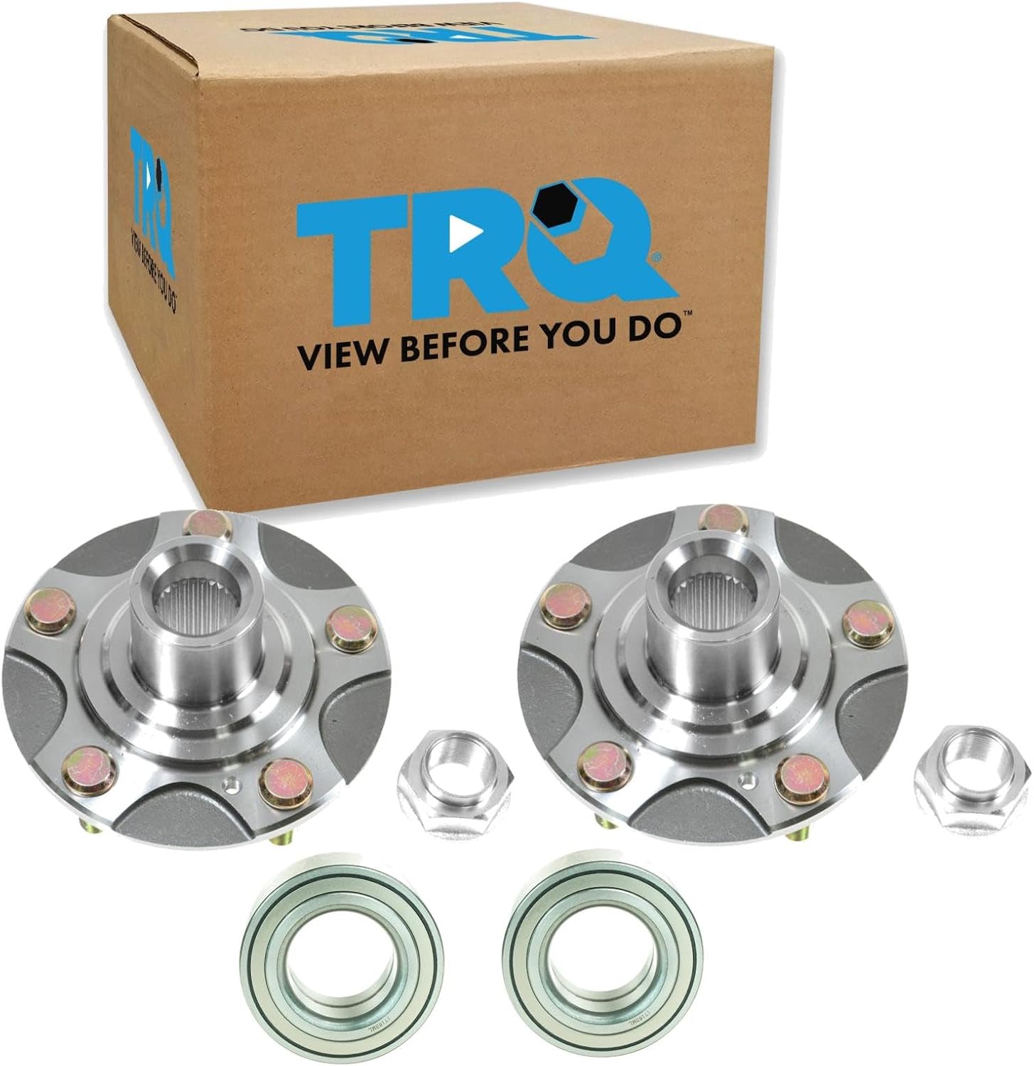 TRQ Rear Wheel Bearing and Hub Assembly Kit 2 Piece Compatible with 2000-2009 Honda S2000