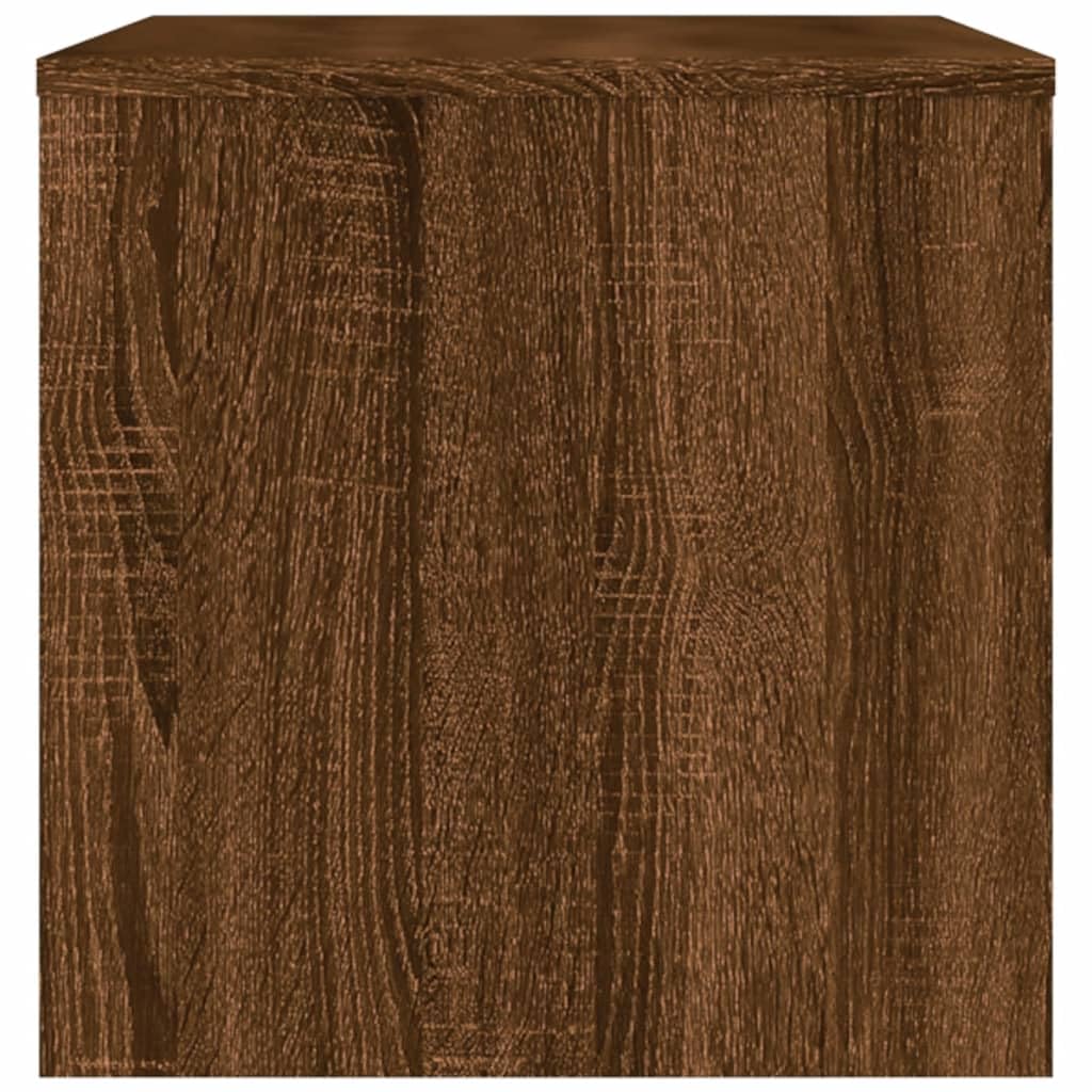 vidaXL Mobile Porta TV Rovere Marrone 80x40x40 cm in Legno Multistrato