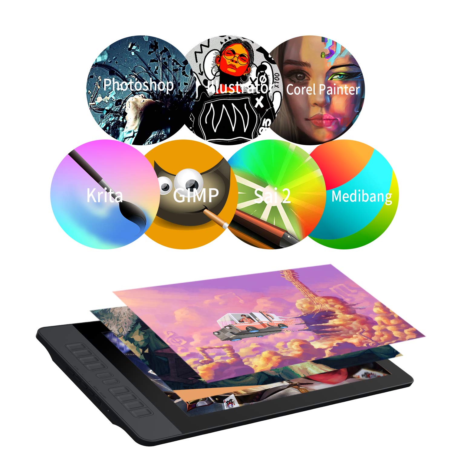 GAOMON PD1561 15.6 Inches Full HD IPS Pen Display with 8192 Levels