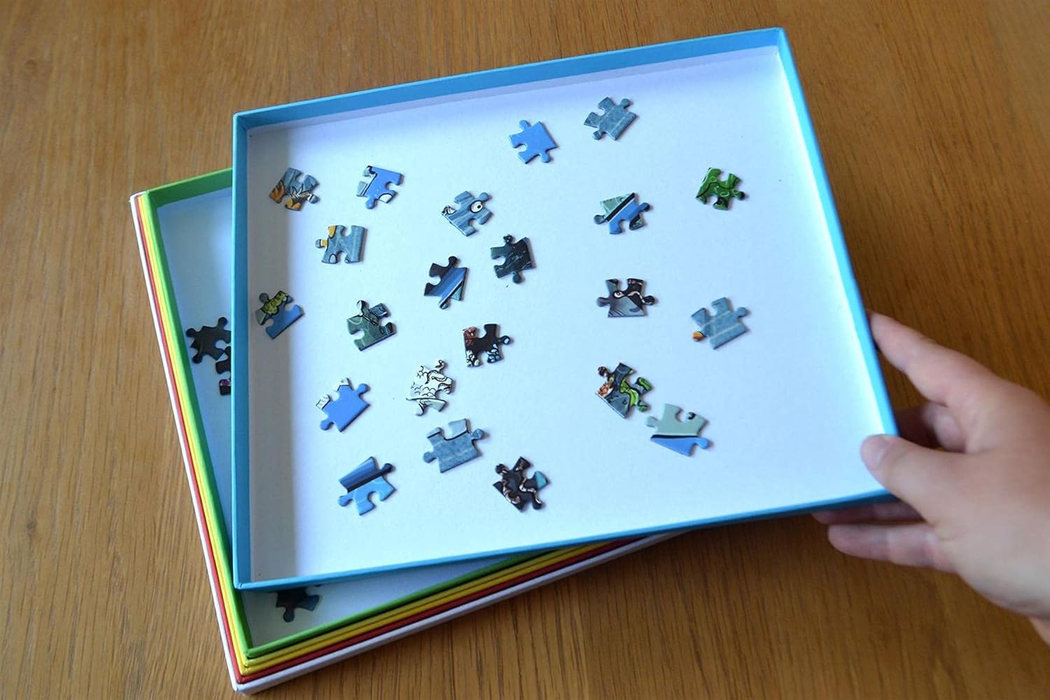 Puzzle Sorter Trays for Jigsaw Puzzles - 6 Stackable Puzzle Sorting Trays for 500/1000/1500/2000 Puzzles - Perfect for Separating Out Your Puzzles and Storing and Saving for Later