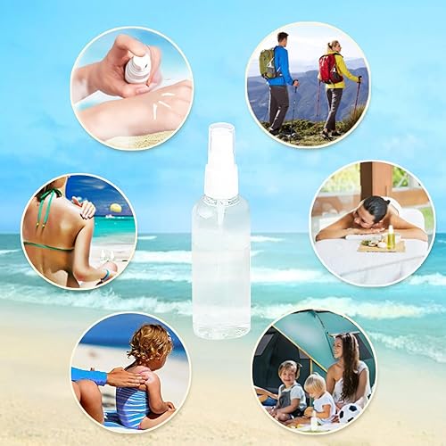 Miniatura 5 de Botellas pulverizadoras 6 piezas, botellas de aerosol cosméticas recargables, pequeños recipientes de líquido rellenables, botella de viaje de