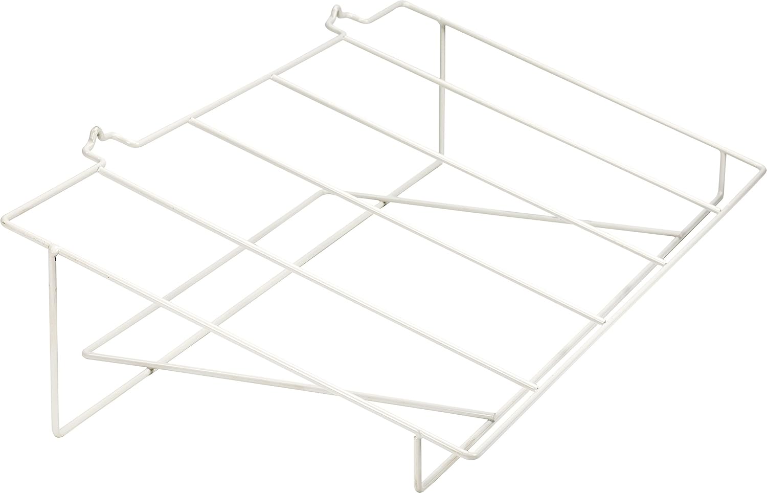 Storex 71128U01C Metal Shelf Rack, Fits 5 Large Book Bins (Bins Sold Separately), White Rack Only - No Bins Large