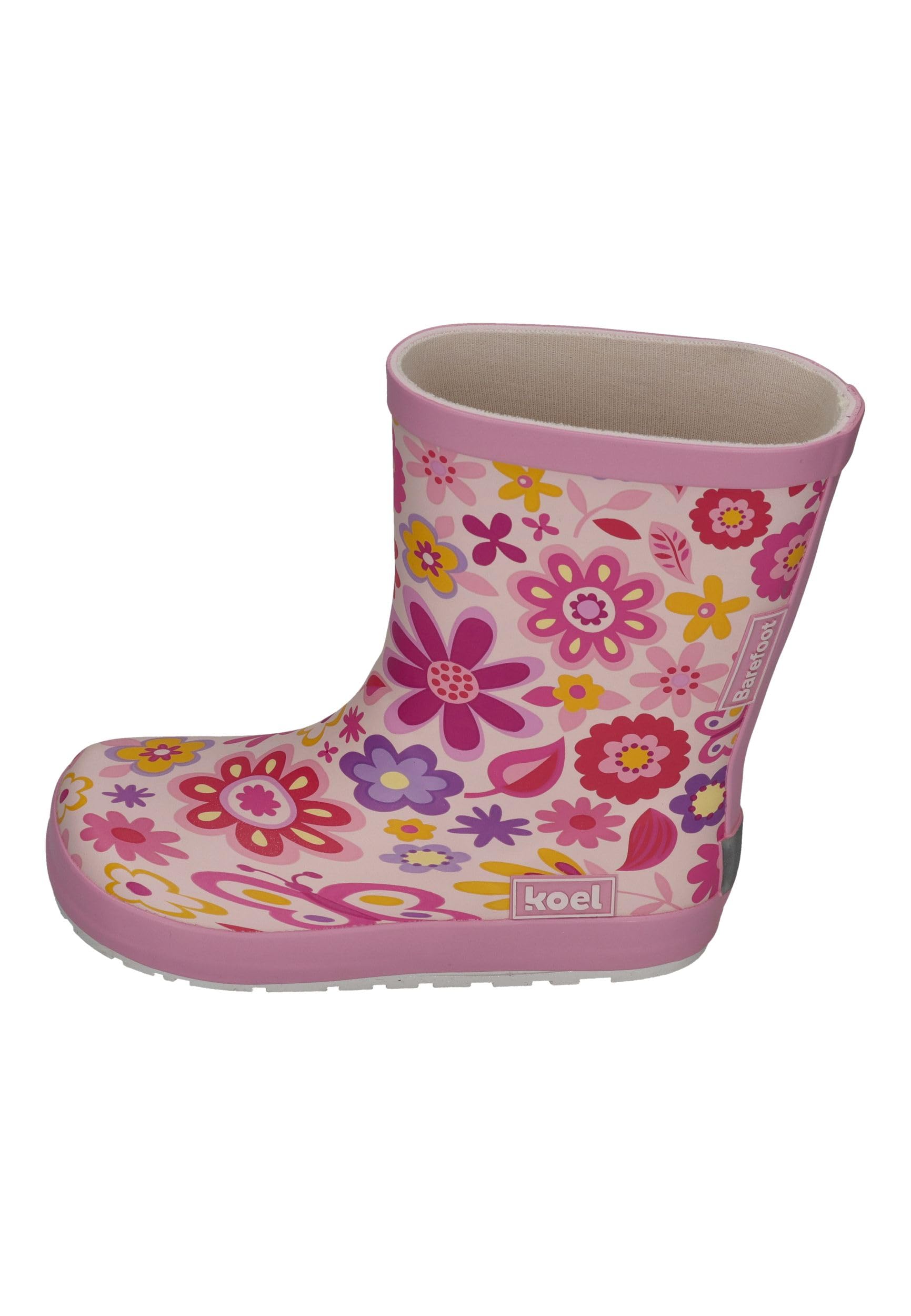 KOEL Barefoot - Gummistiefel WELLIE BARE MULTI fuchsia flowers