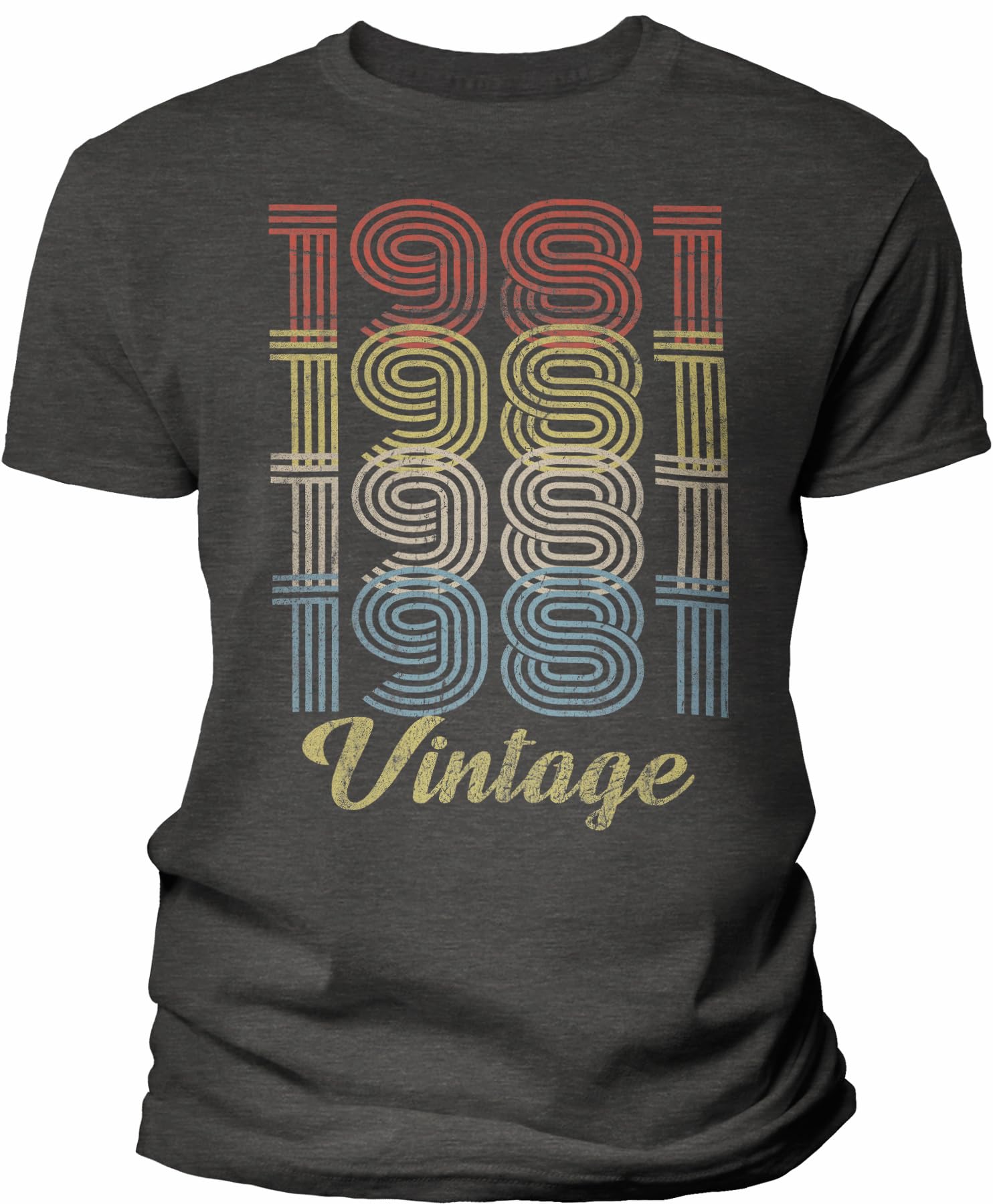 45th Birthday Gift for Men - Vintage 1981 Retro Birthday - 004-45th Birthday Shirt