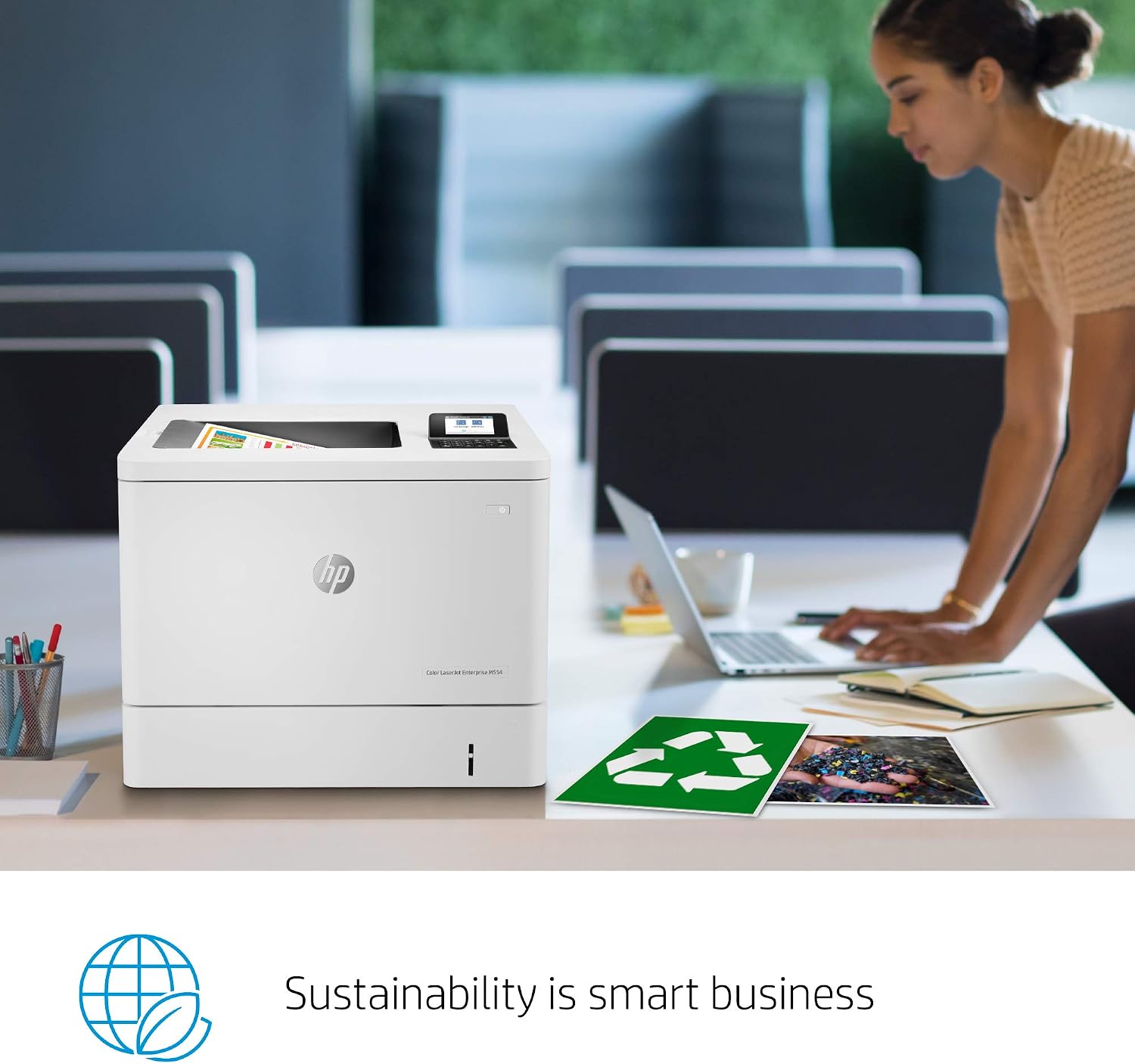 Amazon.com: HP Color LaserJet Enterprise M554dn - Impresora dúplex (7ZU81A)  : Productos de Oficina