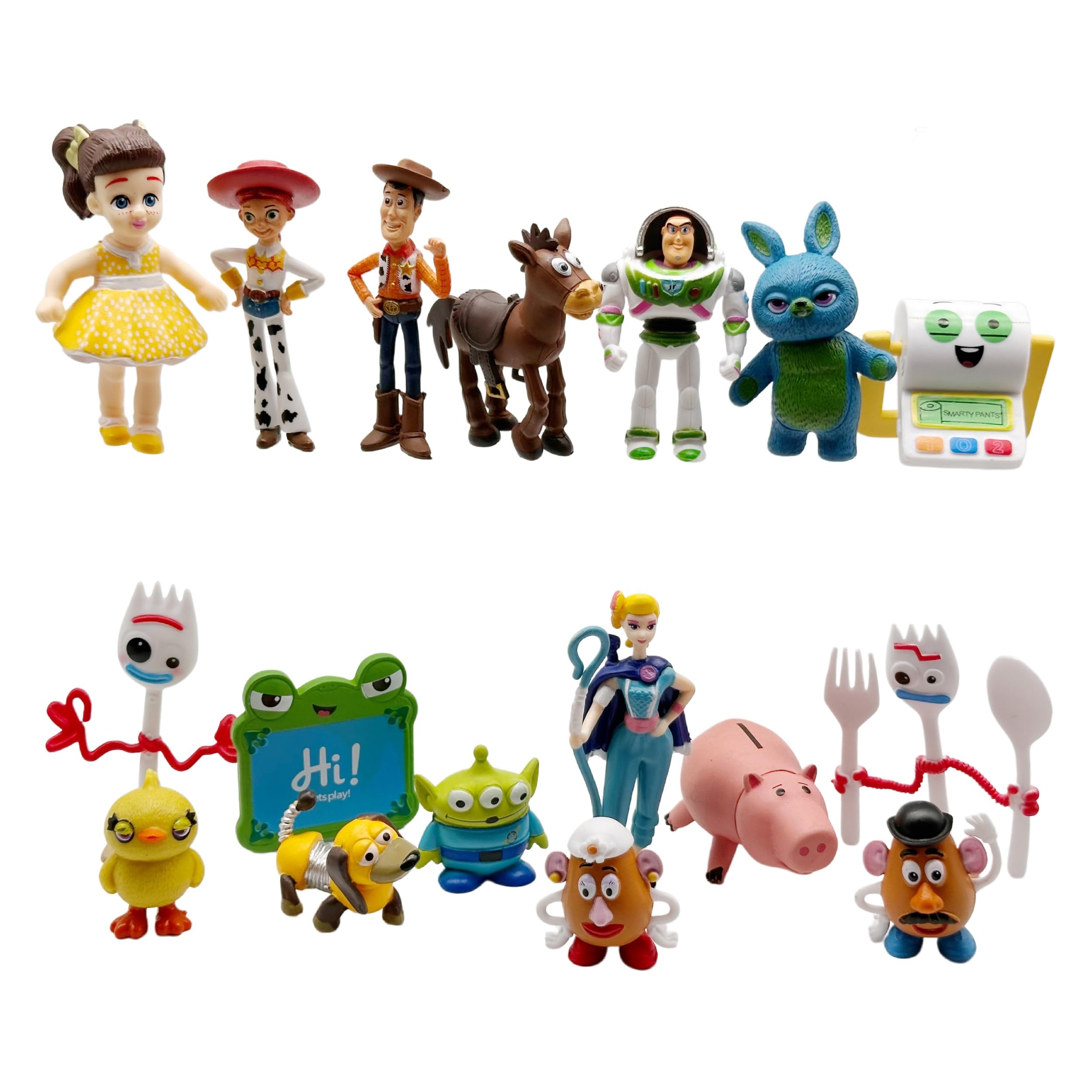 for Toy Theme Story 17Pcs Cartoon Figures Set, Cute Figurines Table Decorations Birthday Party Decorations Car Desktop Room Decor