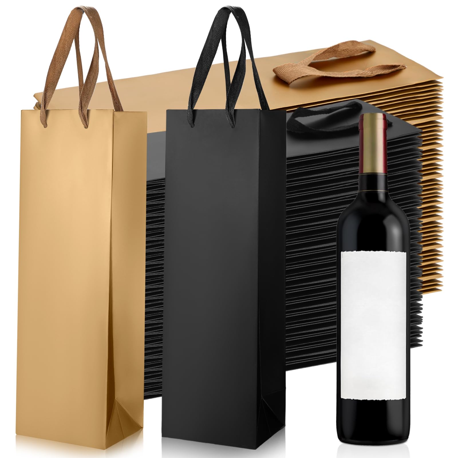 Aazon.co: Windyun 50 Pcs Wine Gift Bags With Handle Reusable Sall 13 - View #4