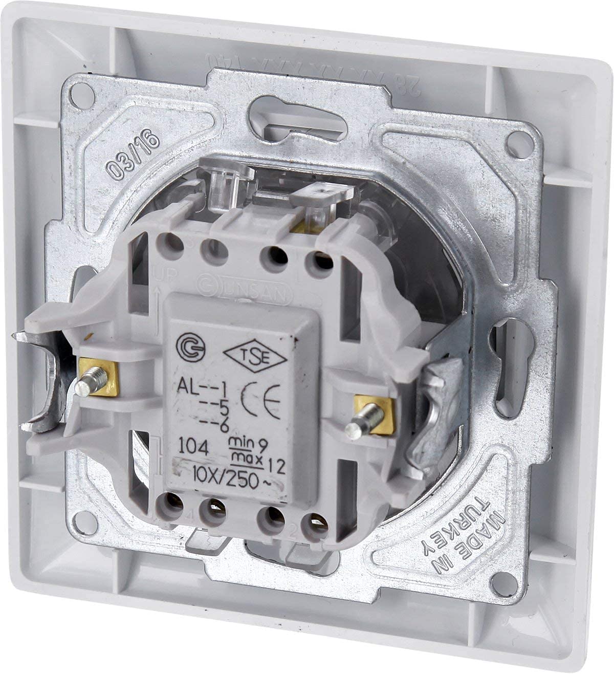 6er Pack, Unterputz Wechselschalter, LED, All-in-One, Serie G1 reinweiß